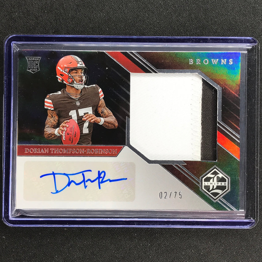 2023 Limited Football Dorian Thompson-robinson Rookie Patch Auto Silver 2/75