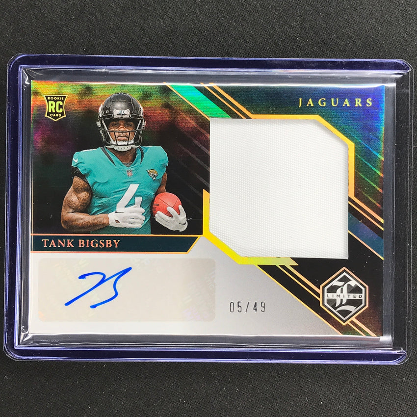 2023 Limited Football Tank Bigsby Rookie Jumbo Patch Auto Gold Spotlight 5/49