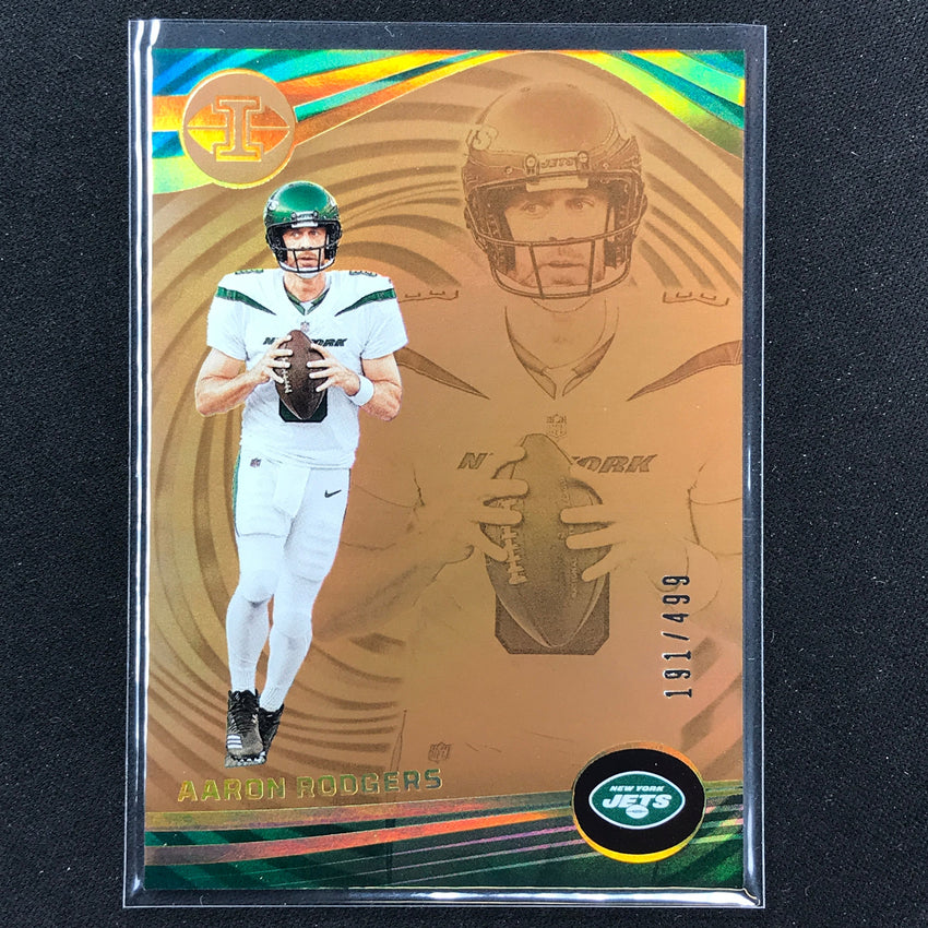 2023 Illusions Football Aaron Rodgers Base Bronze Trophy 191/499 #99