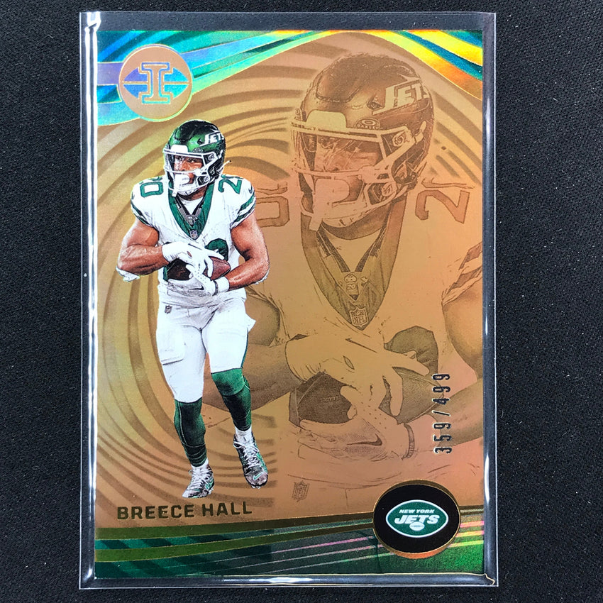 2023 Illusions Football Breece Hall Base Bronze Trophy 359/499 #100