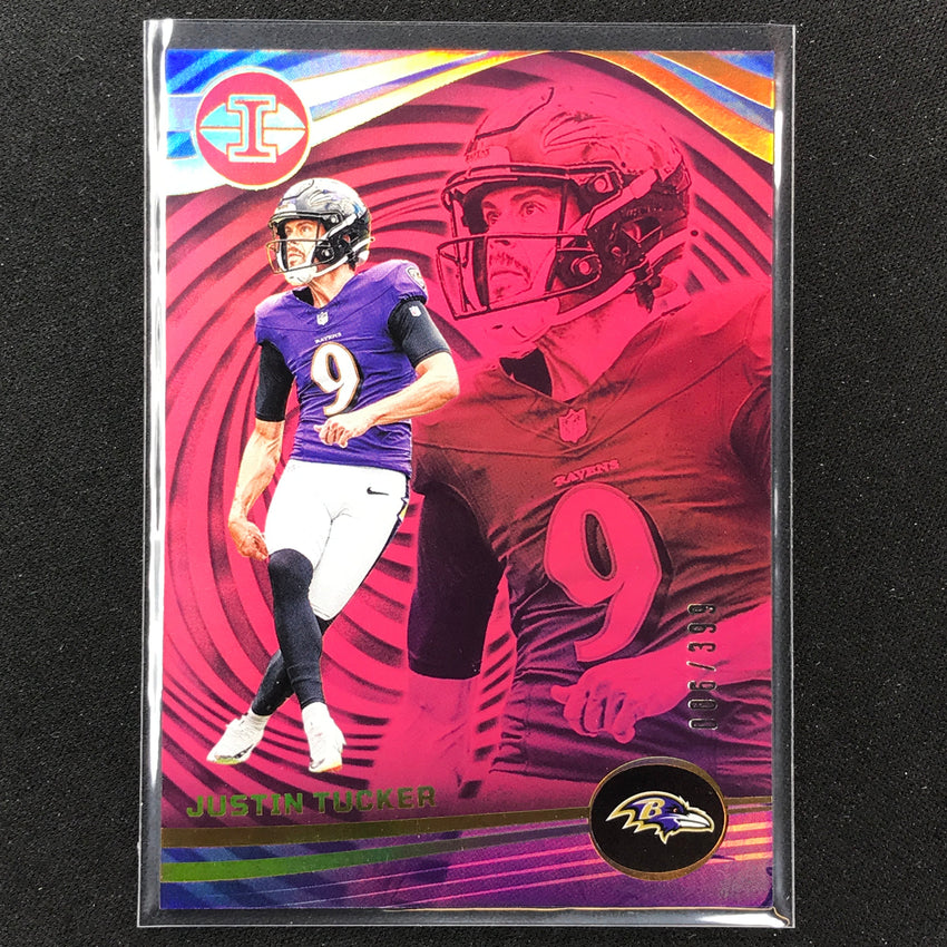 2023 Illusions Football Justin Tucker Base Pink Trophy 6/399 #7