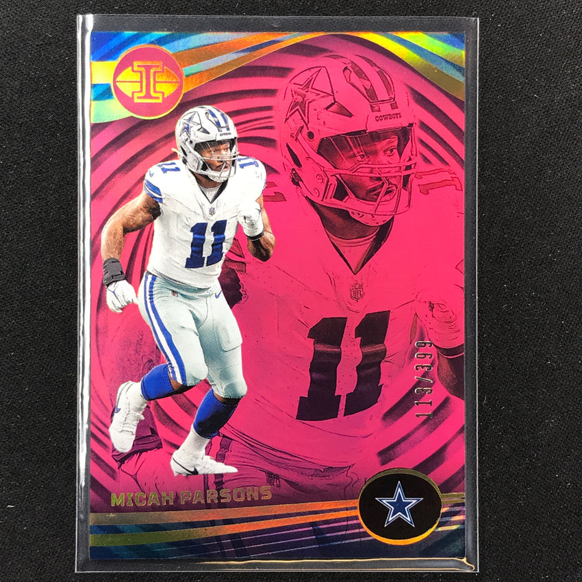 2023 Illusions Football Micah Parsons Base Pink Trophy 113/399 #29