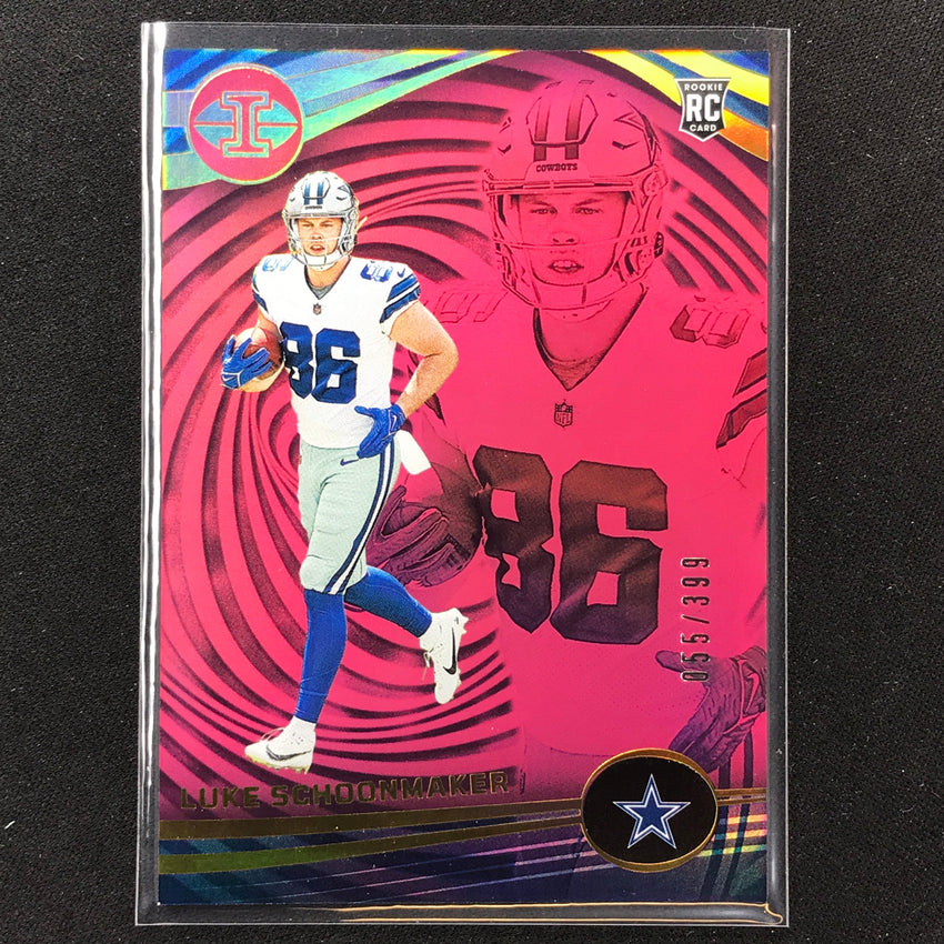 2023 Illusions Football Luke Schoonmaker Rookie Base Pink Trophy 55/399 #30