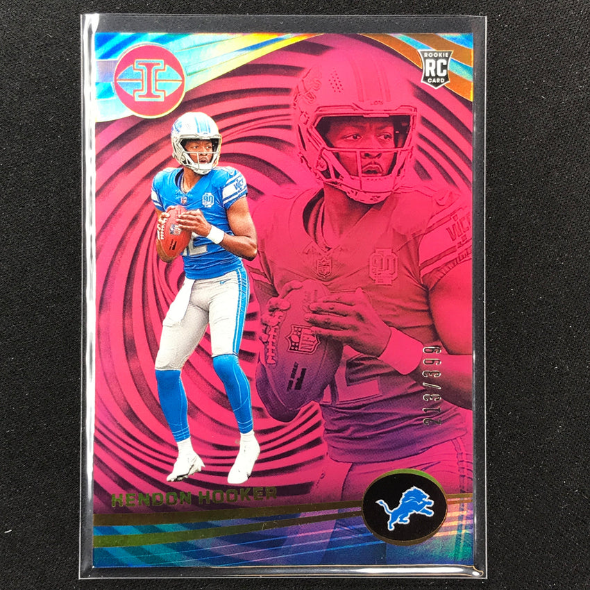 2023 Illusions Football Hendon Hooker Rookie Base Pink Trophy 213/399 #37