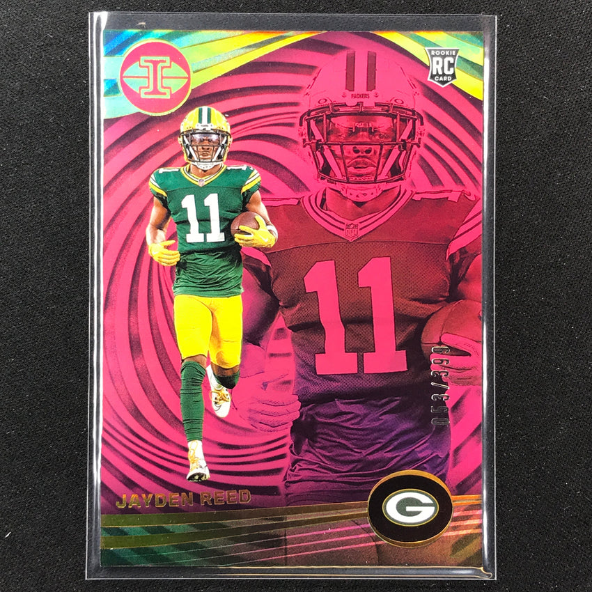 2023 Illusions Football Jayden Reed Rookie Base Pink Trophy 53/399 No 41