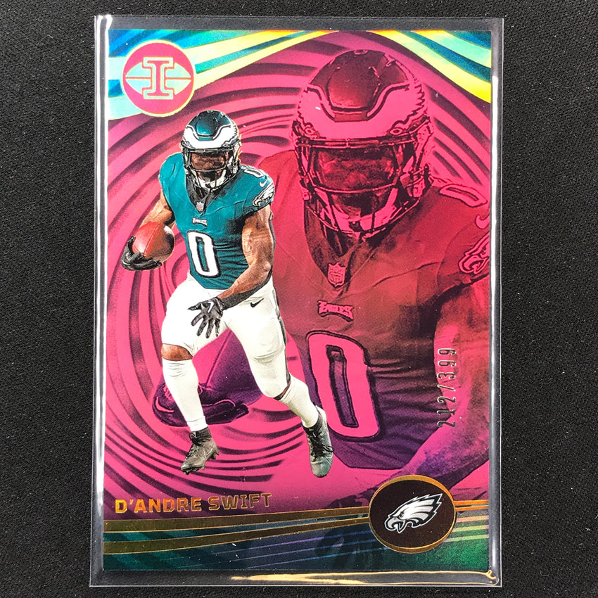 2023 Illusions Football Dandre Swift Base Pink Trophy 212/399 #85