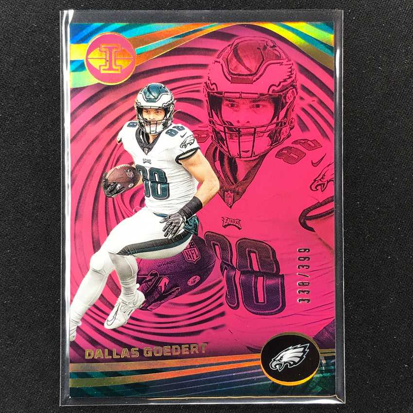 2023 Illusions Football Dallas Goedert Base Pink Trophy 338/399 #86