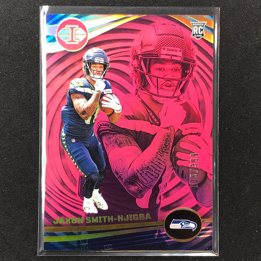 2023 Illusions Football Jaxon Smith-njigba Rookie Base Pink Trophy 105/399 #91