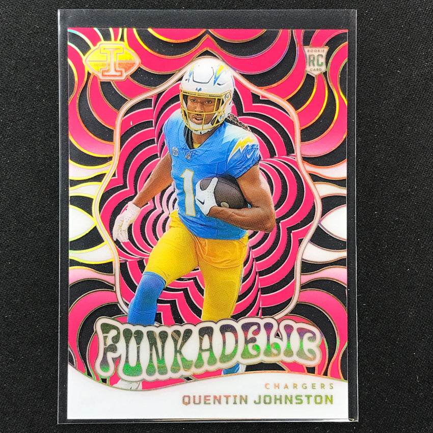 2023 Illusions Football Quentin Johnston Funkadelic Rookie Pink 154/399 #18
