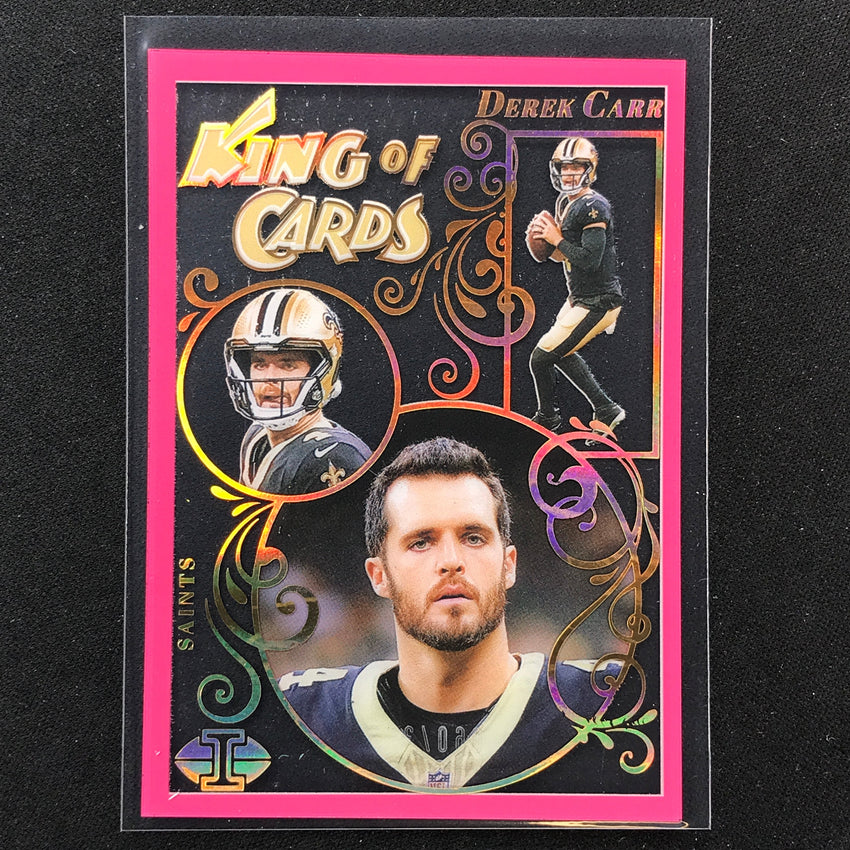 2023 Illusions Football Derek Carr King Of Cards Pink 60/399 #5