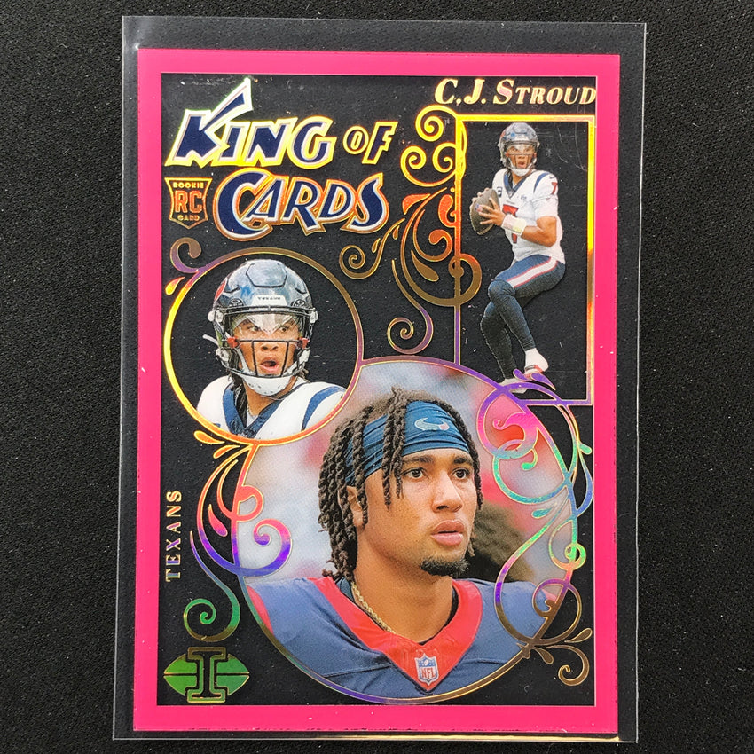 2023 Illusions Football C.j. Stroud King Of Cards Rookie Pink 100/399 No 17