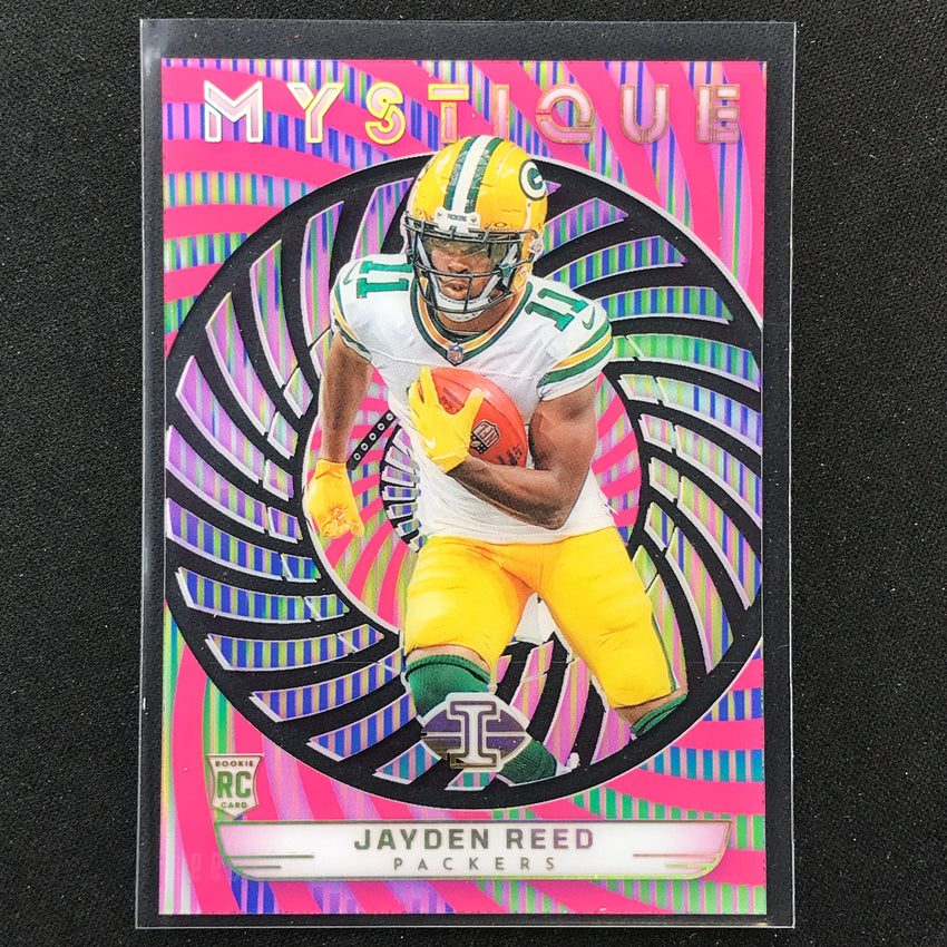 2023 Illusions Football Jayden Reed Mystique Rookie Pink 55/399 #18