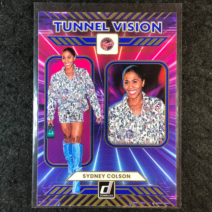 2025 Donruss WNBA SYDNEY COLSON Tunnel Vision Press Proof Blue #11