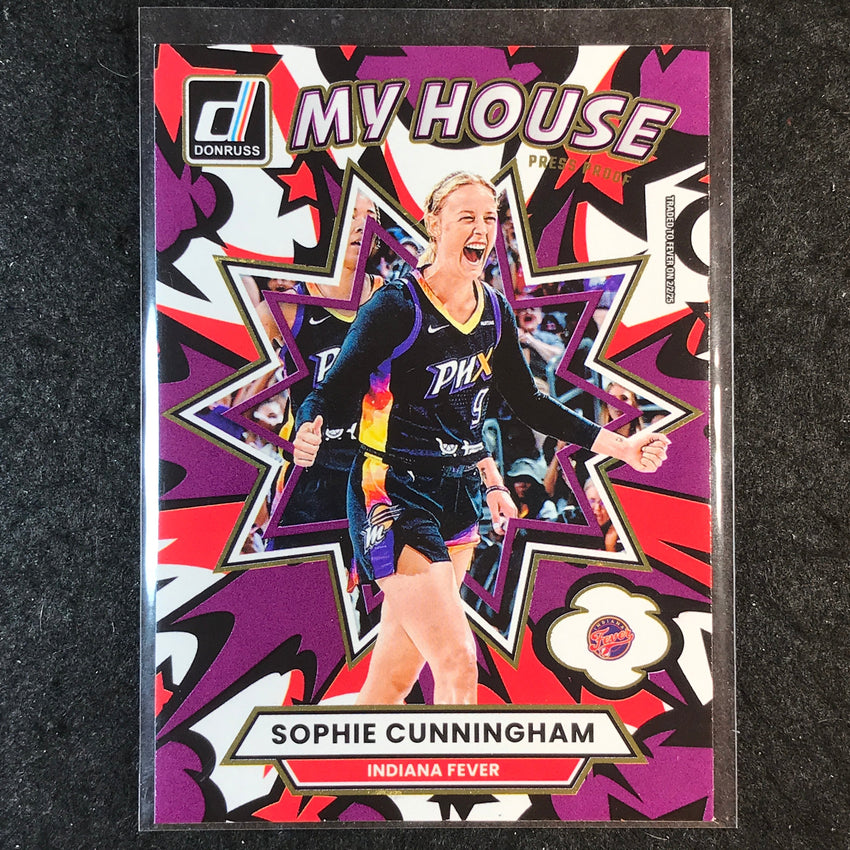 2025 Donruss WNBA SOPHIE CUNNINGHAM My House Press Proof Purple #19
