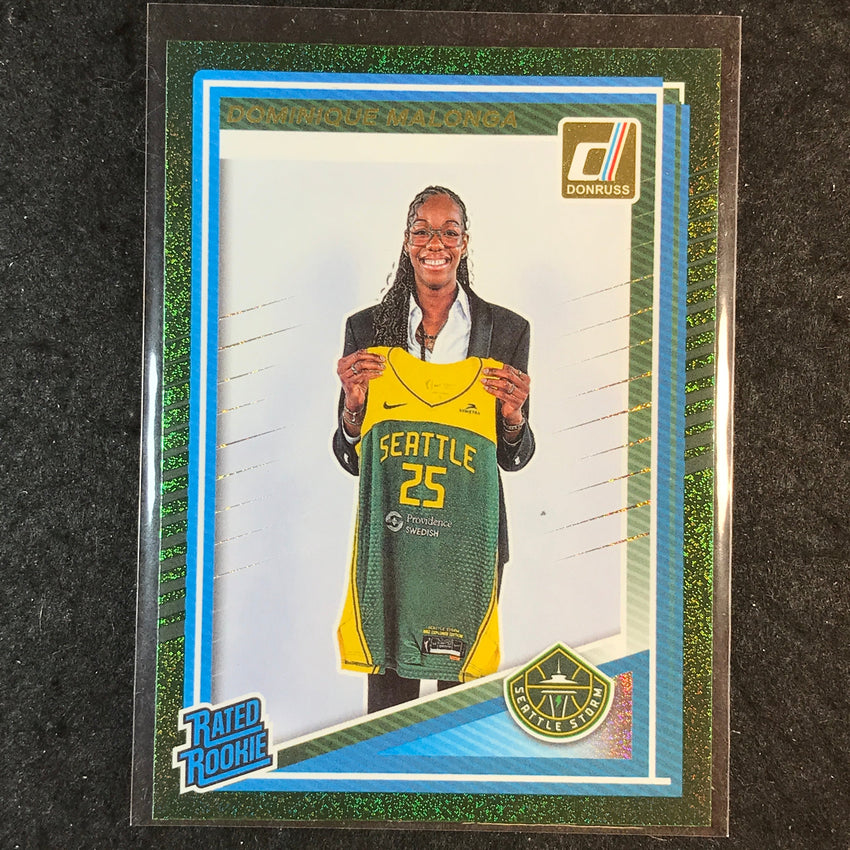 2025 Donruss WNBA DOMINIQUE MALONGA Rated Rookie Green Shimmer #89