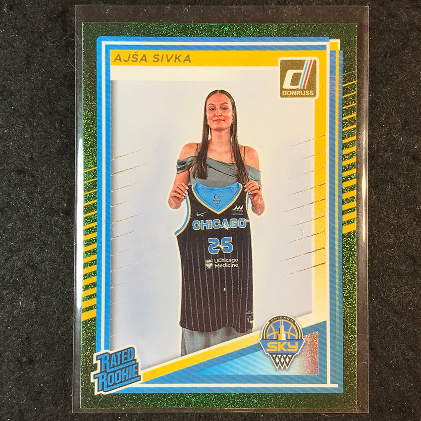 2025 Donruss WNBA AJSA SIVKA Rated Rookie Green Shimmer #93