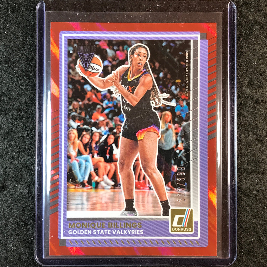 2025 Donruss WNBA MONIQUE BILLINGS Red Lava 323/399