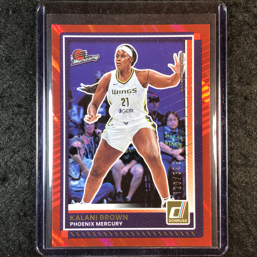 2025 Donruss WNBA KALANI BROWN Red Lava 120/399
