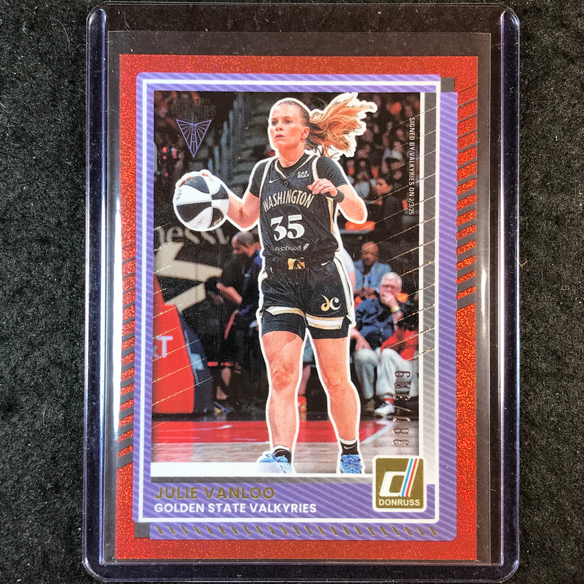 2025 Donruss WNBA JULIE VANLOO Red Shimmer 380/399