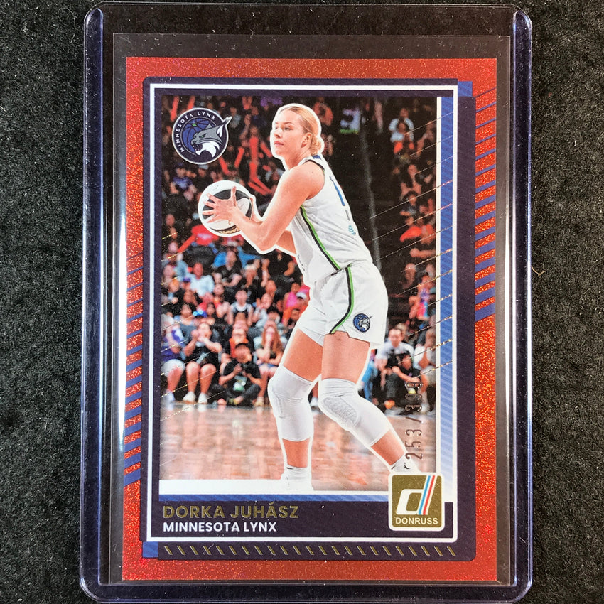 2025 Donruss WNBA DORKA JUHASZ Red Shimmer 253/399
