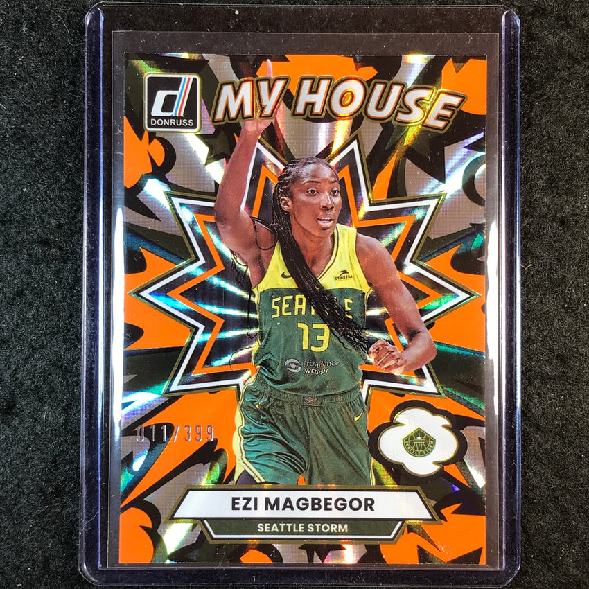 2025 Donruss WNBA EZI MAGBEGOR My House Orange Laser 11/399