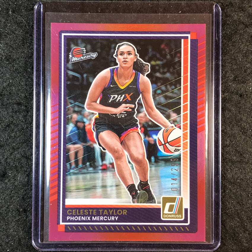 2025 Donruss WNBA CELESTE TAYLOR Red Holo 14/299