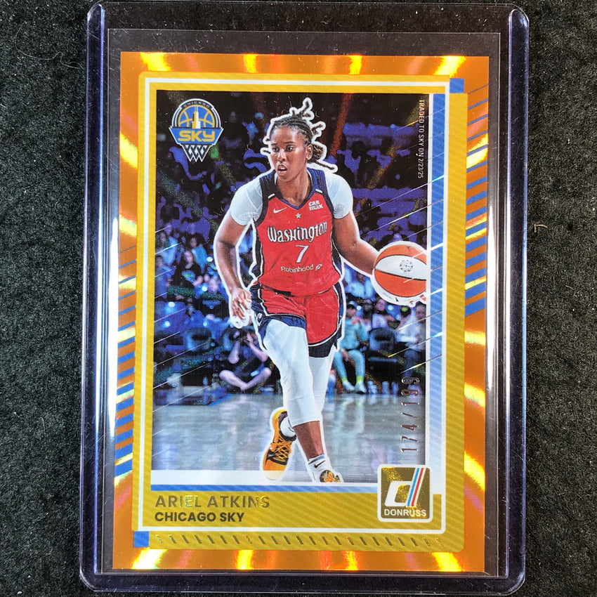 2025 Donruss WNBA ARIEL ATKINS Orange Laser 174/199