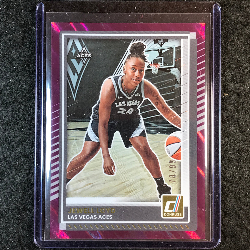 2025 Donruss WNBA JEWELL LOYD Purple Lava 78/99
