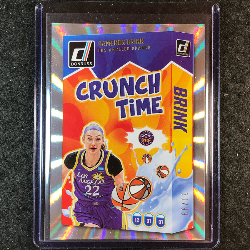 2025 Donruss WNBA CAMERON BRINK Crunch Time Holo Laser 30/99
