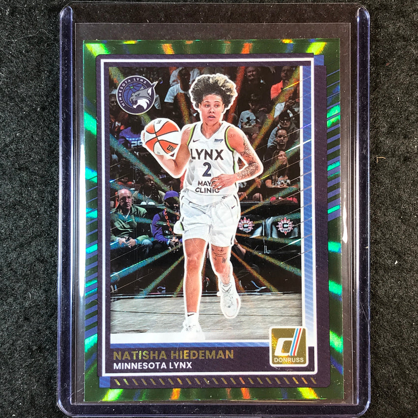 2025 Donruss WNBA NATISHA HIEDEMAN Green Laser #72