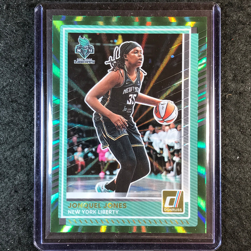 2025 Donruss WNBA JONQUEL JONES Green Laser #77