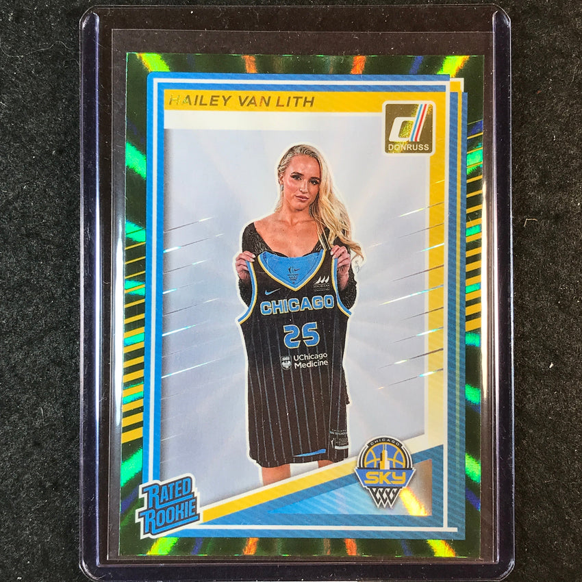 2025 Donruss WNBA HAILEY VAN LITH Rated Rookie Green Laser #88