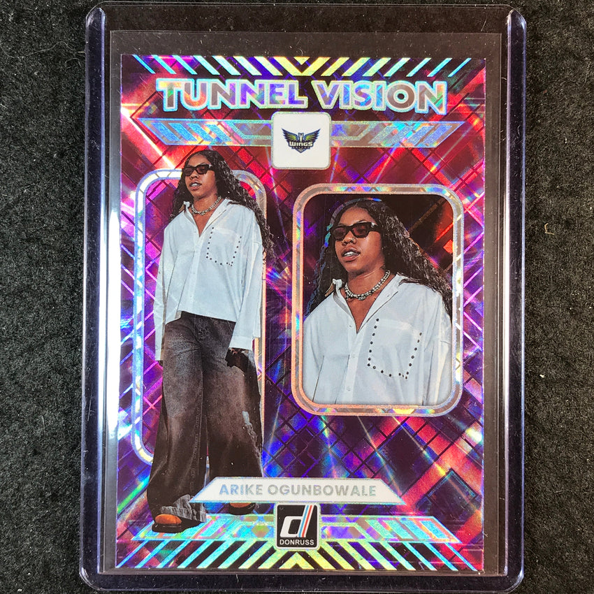 2025 Donruss WNBA ARIKE OGUNBOWALE Tunnel Vision Diamond SSP #4