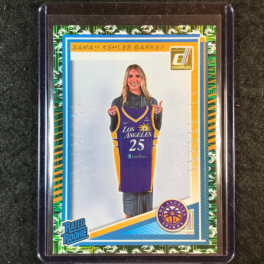 2025 Donruss WNBA SARAH ASHLEE BARKER Rated Rookie Dragon SSP #100