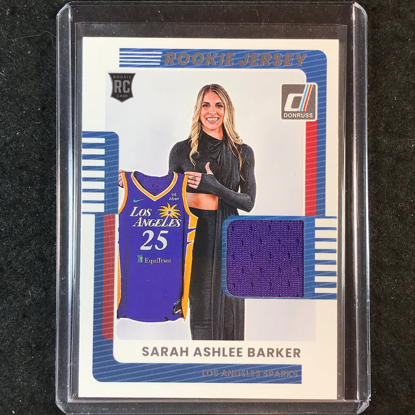 2025 Donruss WNBA SARAH ASHLEE BARKER Rookie Jersey Series Relic #13