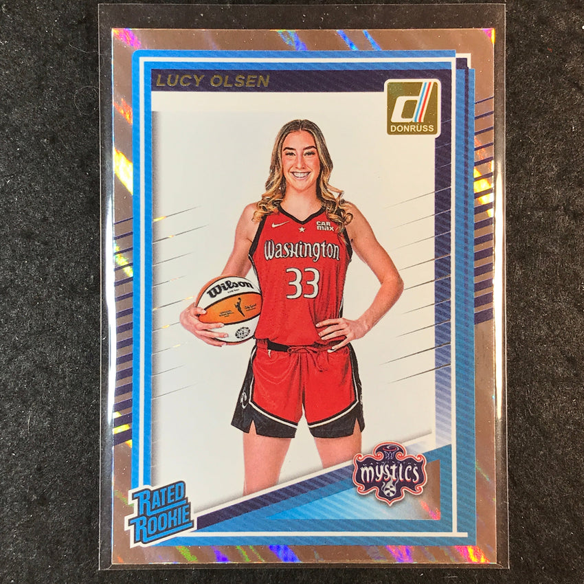 2025 Donruss WNBA LUCY OLSEN Rated Rookie Silver Lava #97