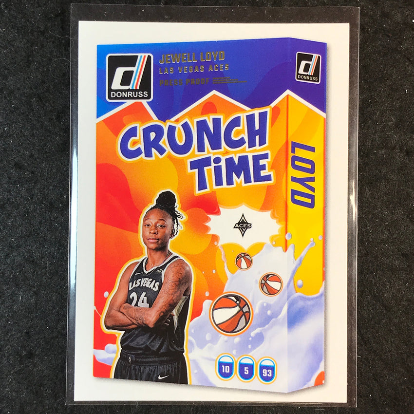 2025 Donruss WNBA JEWELL LOYD Crunch Time Press Proof #2