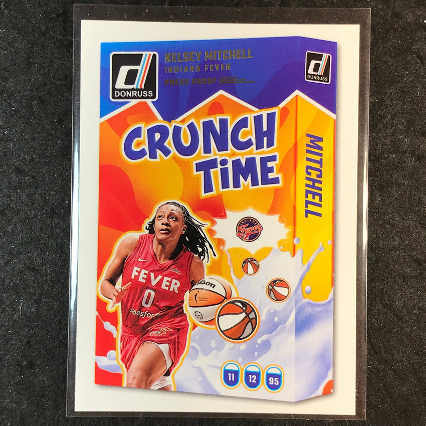 2025 Donruss WNBA KELSEY MITCHELL Crunch Time Press Proof #6