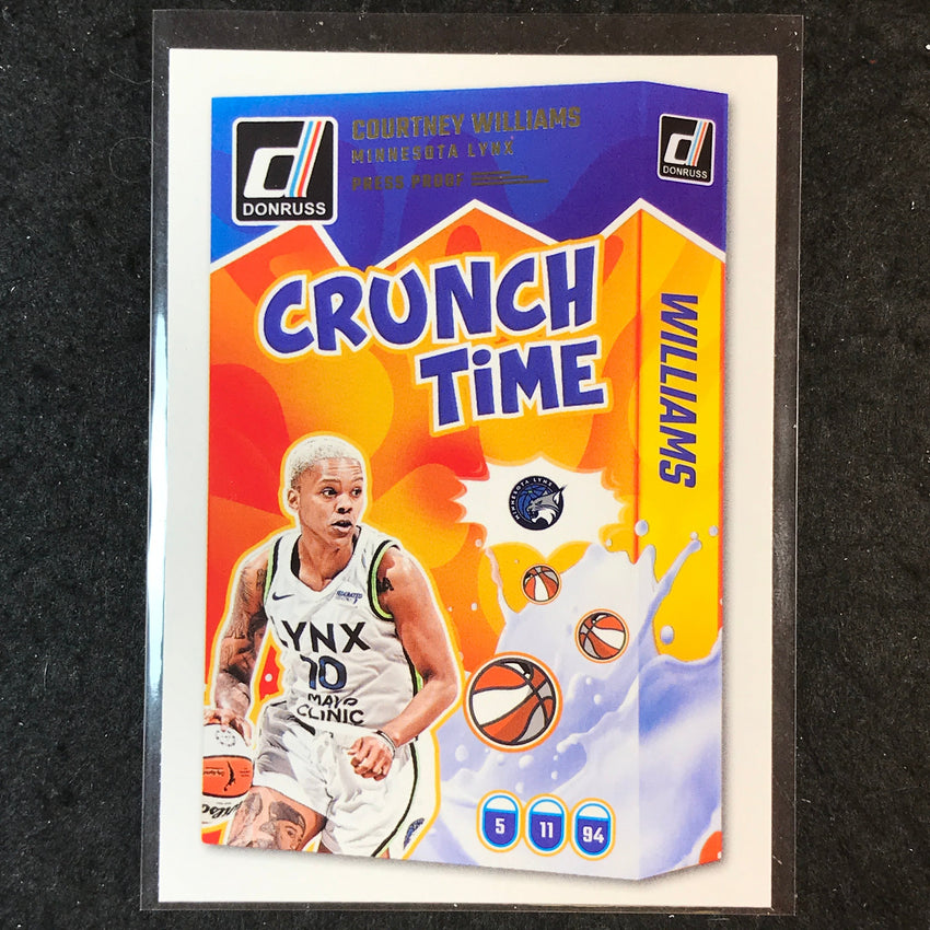2025 Donruss WNBA COURTNEY WILLIAMS Crunch Time Press Proof #16