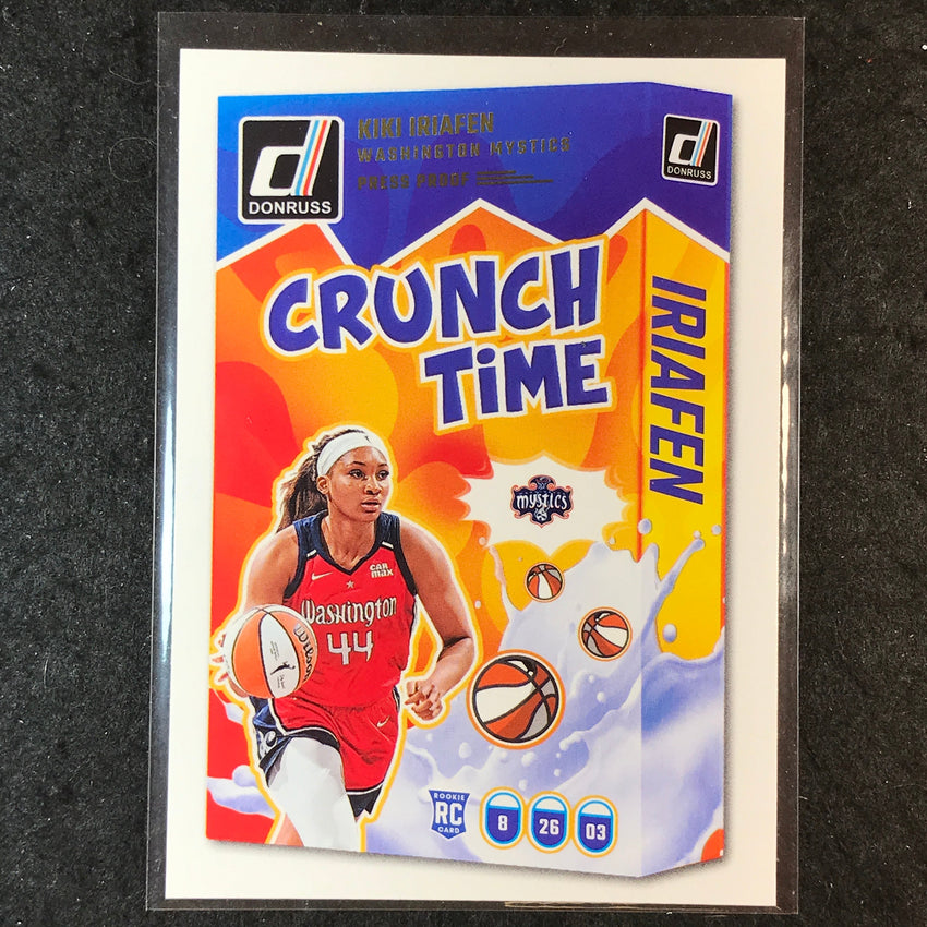 2025 Donruss WNBA KIKI IRIAFEN Crunch Time Press Proof #20