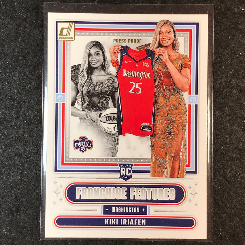 2025 Donruss WNBA KIKI IRIAFEN Franchise Features Rookie Press Proof #18