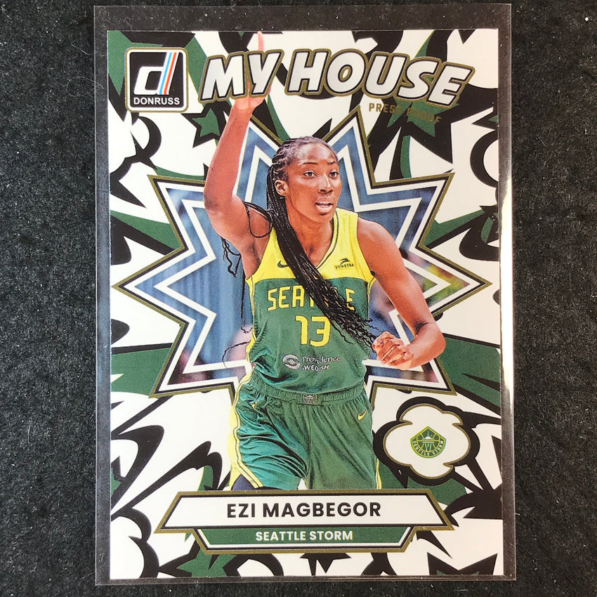 2025 Donruss WNBA EZI MAGBEGOR My House Press Proof #9