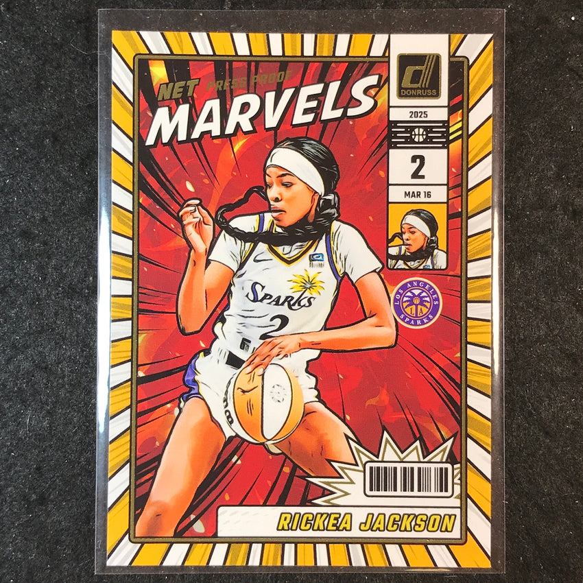 2025 Donruss WNBA RICKEA JACKSON Net Marvels Press Proof #6