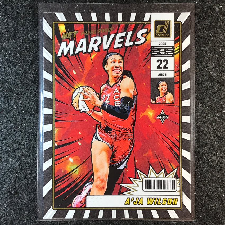 2025 Donruss WNBA A'JA WILSON Net Marvels Press Proof #8