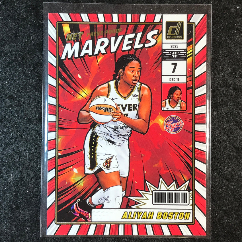 2025 Donruss WNBA ALIYAH BOSTON Net Marvels Press Proof #10