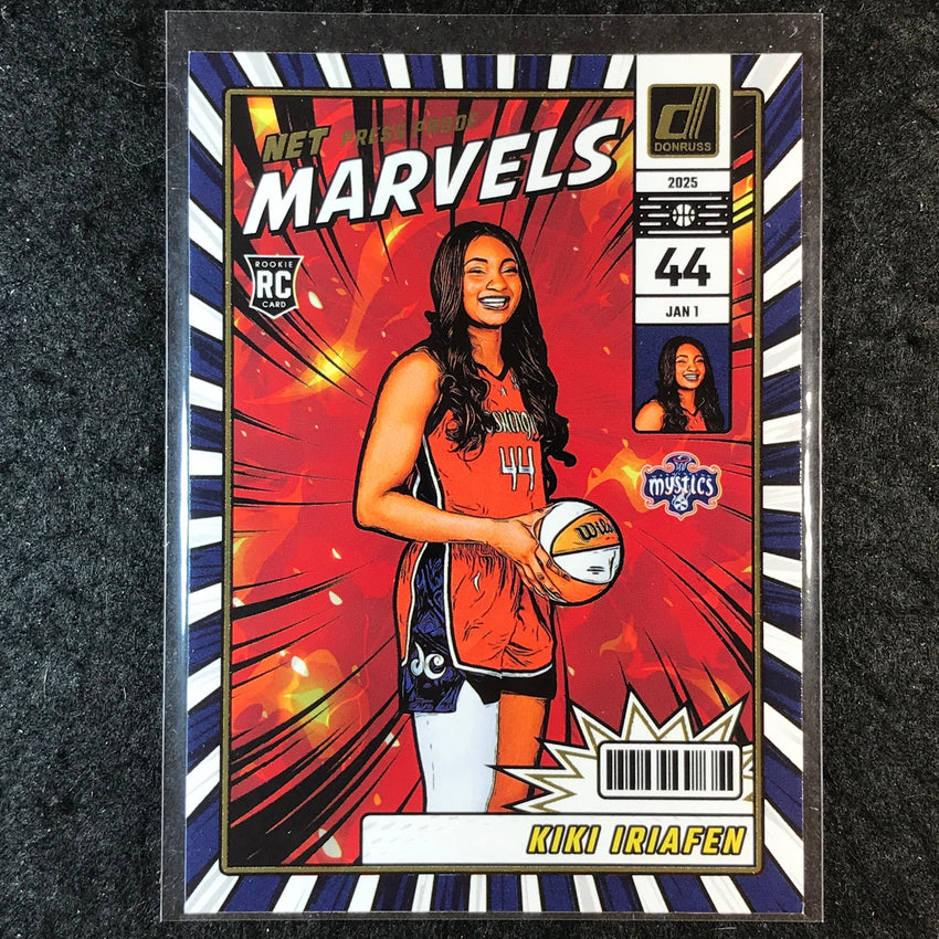 2025 Donruss WNBA KIKI IRIAFEN Net Marvels Rookie Press Proof #16