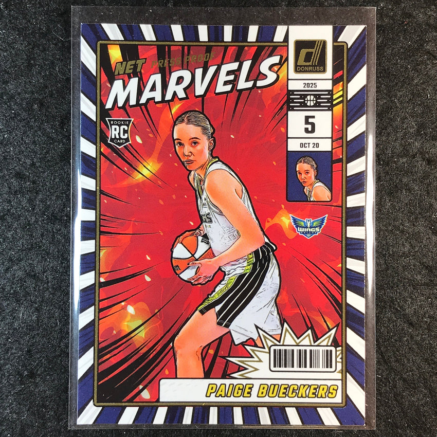 2025 Donruss WNBA PAIGE BUECKERS Net Marvels Rookie Press Proof #23