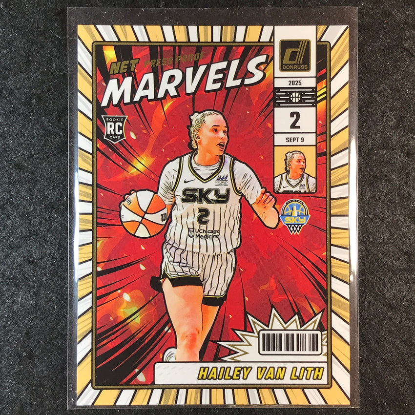 2025 Donruss WNBA HAILEY VAN LITH Net Marvels Rookie Press Proof #24