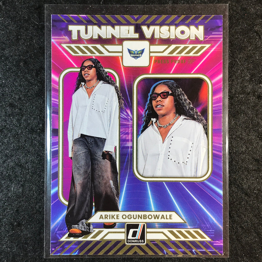 2025 Donruss WNBA ARIKE OGUNBOWALE Tunnel Vision Press Proof #4