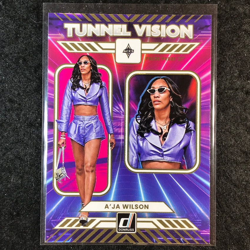 2025 Donruss WNBA A'JA WILSON Tunnel Vision Press Proof #13